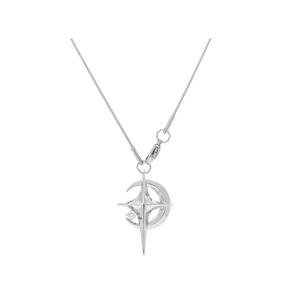 Moon Star Pendant Necklace